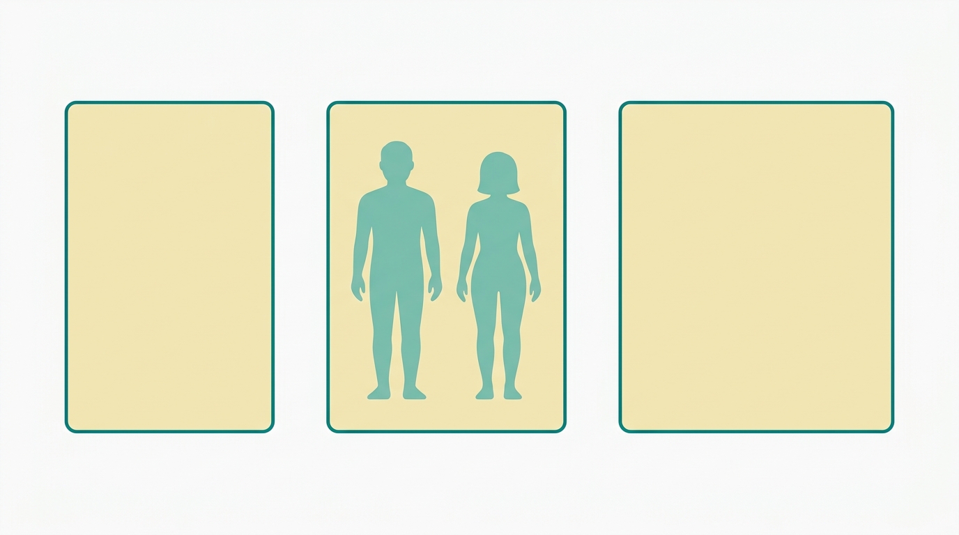 Flat vector editorial diagram showing a top-down orthographic view of three inflatable mattress sizes side by side: Double, Queen, and King. Each mattress shown as a clean rectangle outlined in #008282, filled in #F2E8B8. Size proportions clearly differentiated by rectangle dimensions. Two faceless silhouettes in #78C2B2 placed inside the Queen mattress to show scale. Background #F9F9F9, whitespace between the three mattresses, no labels, no text, no decorative elements, no shadows.